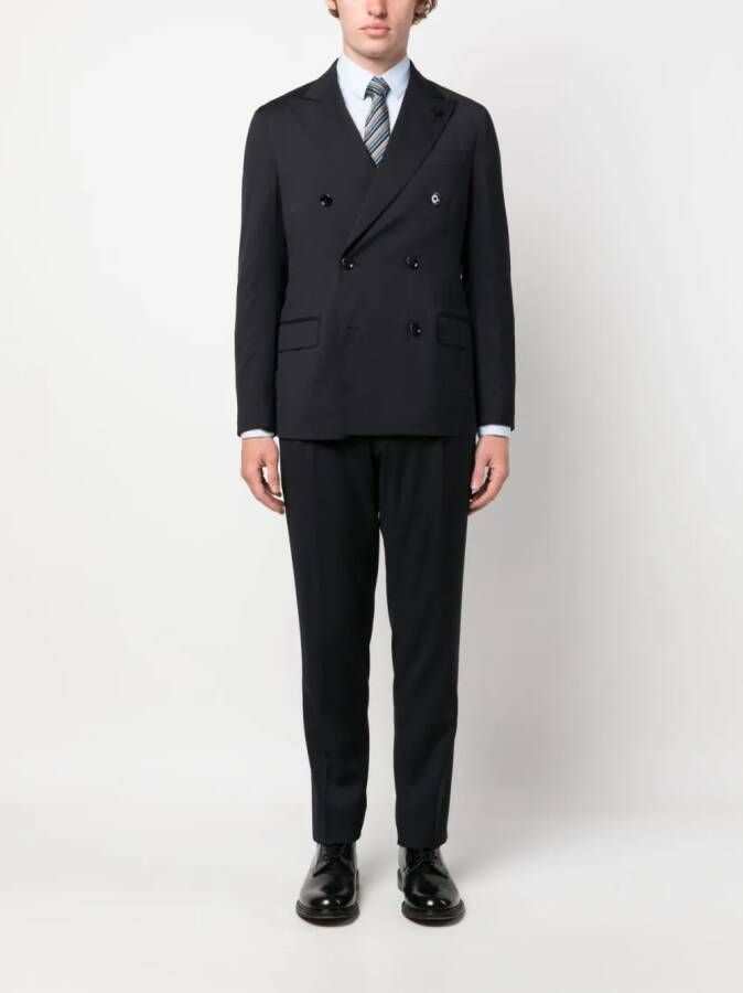 Lardini Pak met dubbele rij knopen Blauw