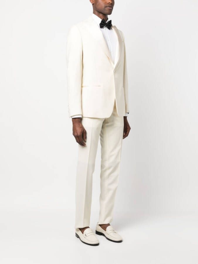 Lardini Pak met enkele rij knopen Beige