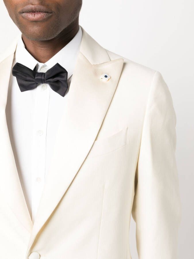 Lardini Pak met enkele rij knopen Beige