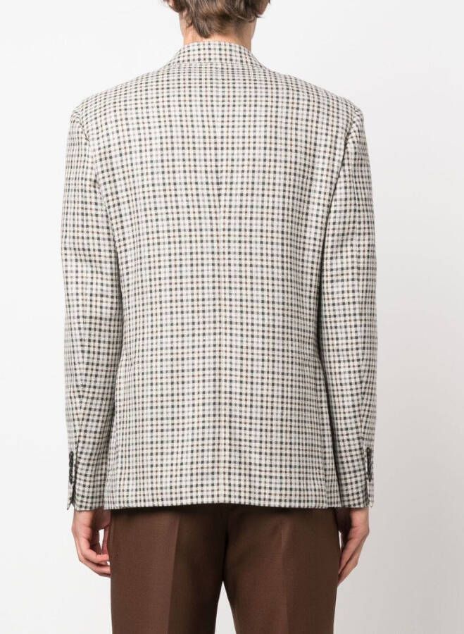 Lardini Blazer met enkele rij knopen Beige