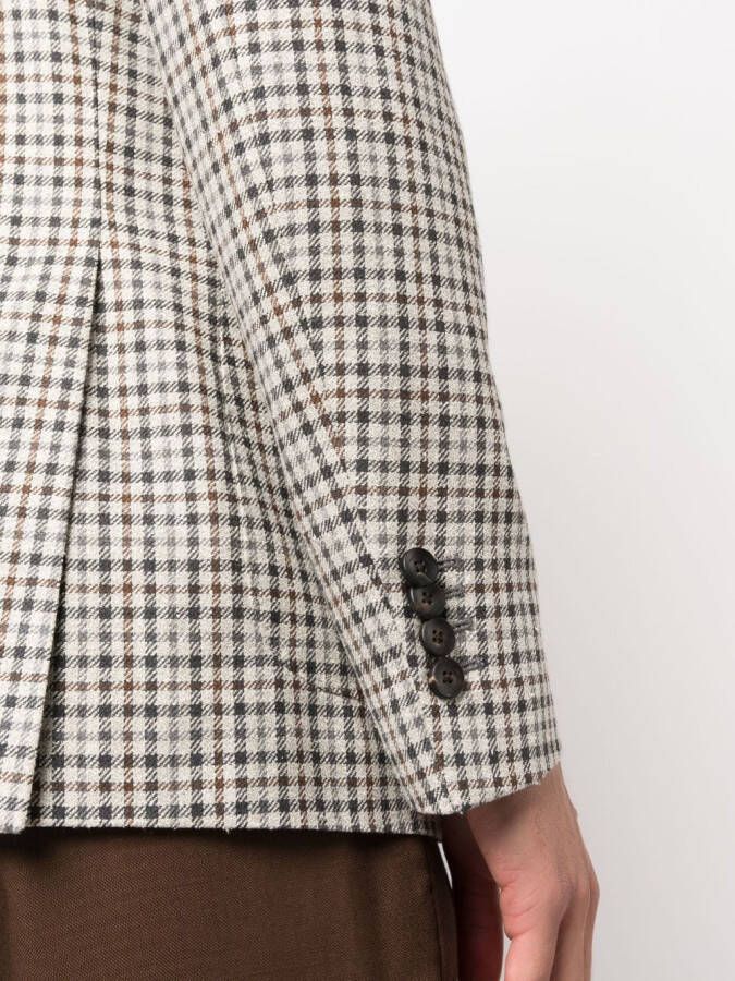Lardini Blazer met enkele rij knopen Beige
