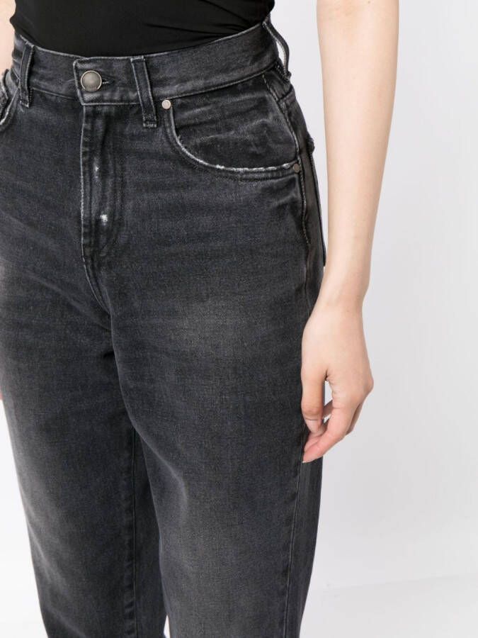 Lardini Cropped jeans Zwart