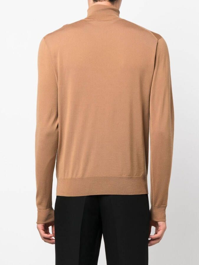 Lardini Wollen coltrui Bruin