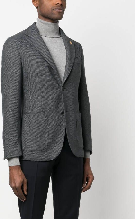 Lardini Wollen jack Grijs