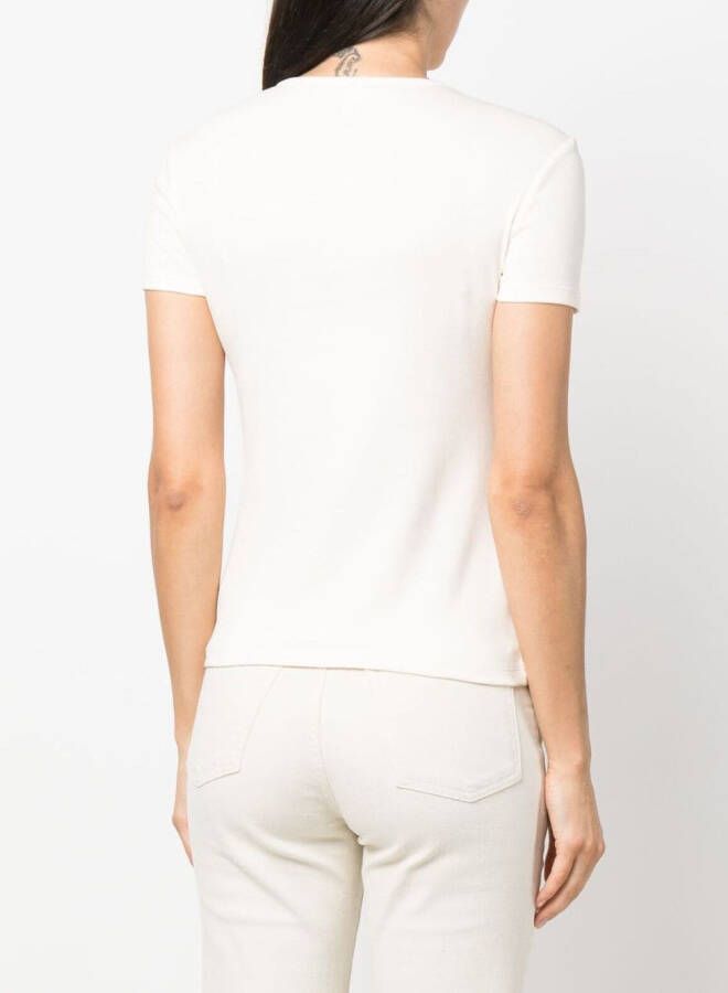 Lauren Ralph Lauren Gebreid T-shirt Beige