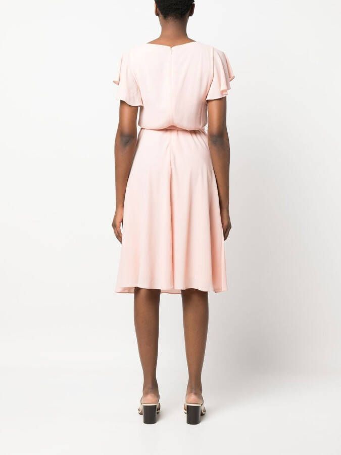 Lauren Ralph Lauren Midi-jurk met ceintuur Roze