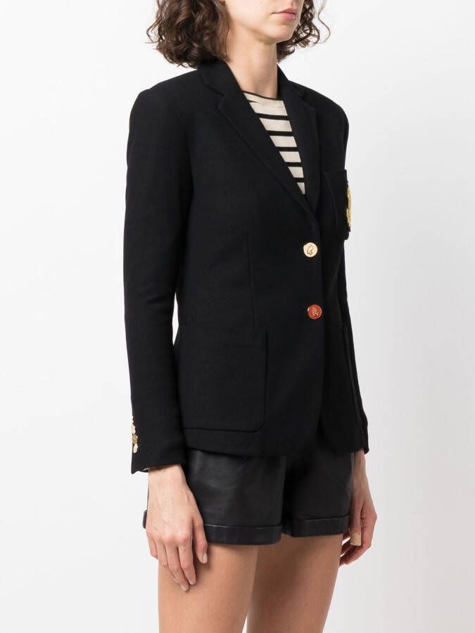 Lauren Ralph Lauren Blazer met enkele rij knopen Zwart
