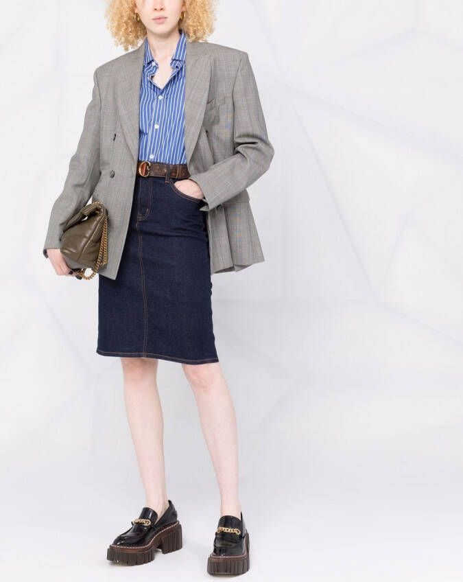 Lauren Ralph Lauren Denim rok Blauw
