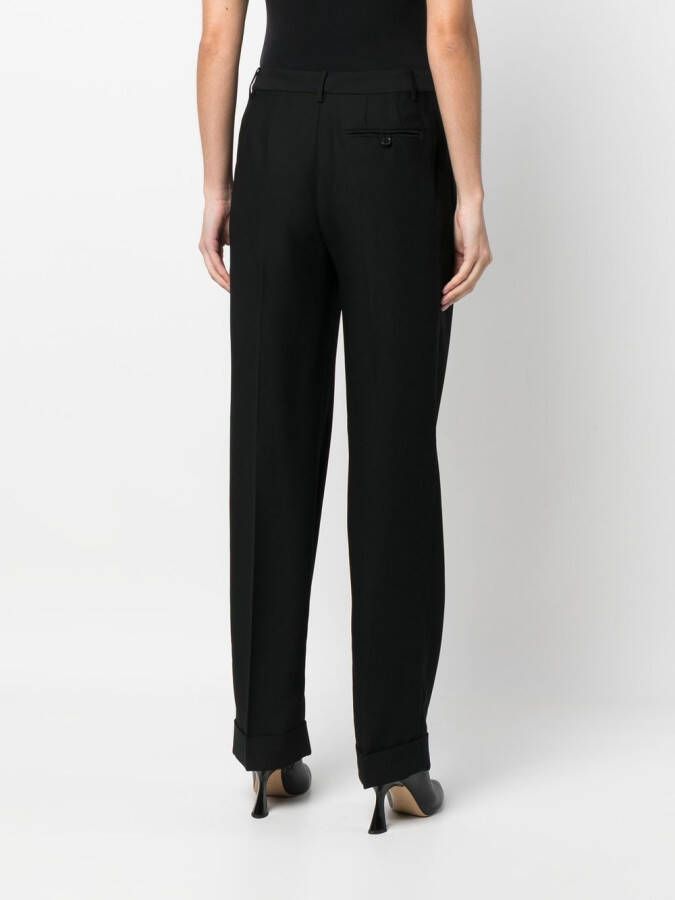 Lauren Ralph Lauren High waist broek Zwart