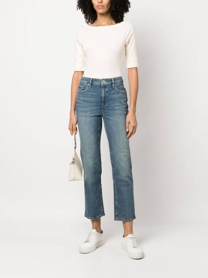 Lauren Ralph Lauren T-shirt met boothals Beige