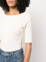 Lauren Ralph Lauren T-shirt met boothals Beige - Thumbnail 5