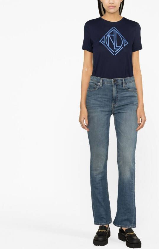 Lauren Ralph Lauren T-shirt met logoprint Blauw