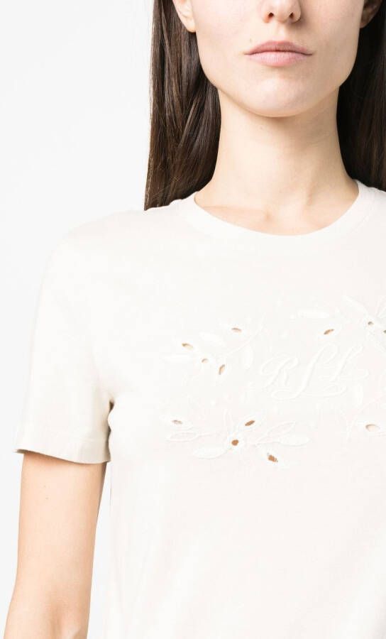 Lauren Ralph Lauren T-shirt met print Beige