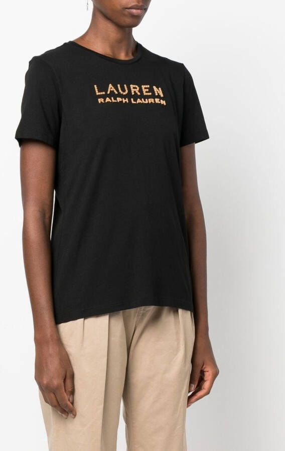 Lauren Ralph Lauren T-shirt met logoprint Zwart