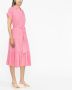Lauren Ralph Lauren Vilma midi-jurk met korte mouwen Roze - Thumbnail 2