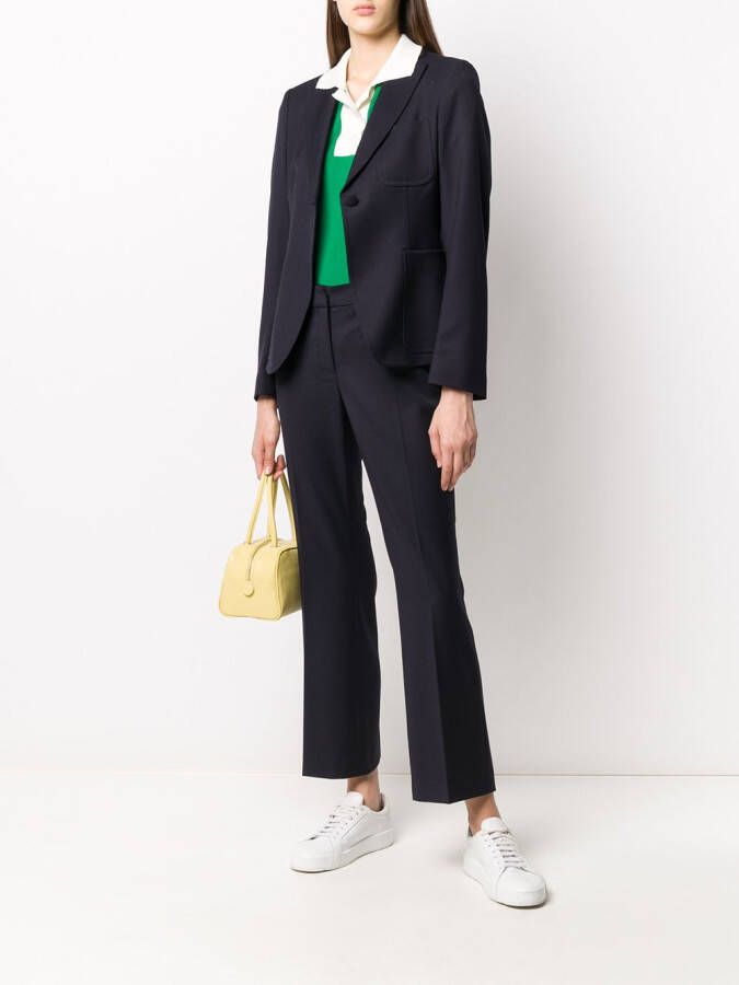 L'Autre Chose Blazer met enkele rij knopen Zwart