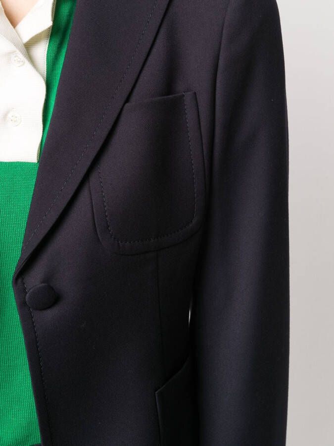 L'Autre Chose Blazer met enkele rij knopen Zwart