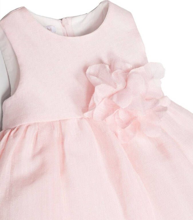 Le Bebé Enfant Mouwloze jurk Roze