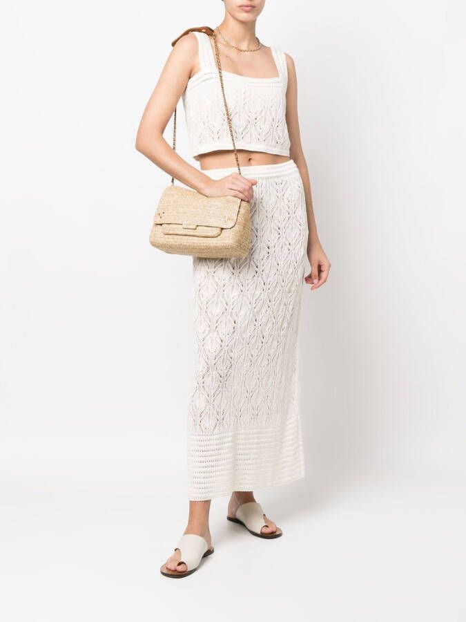 Le Kasha Gehaakte maxi-rok Wit
