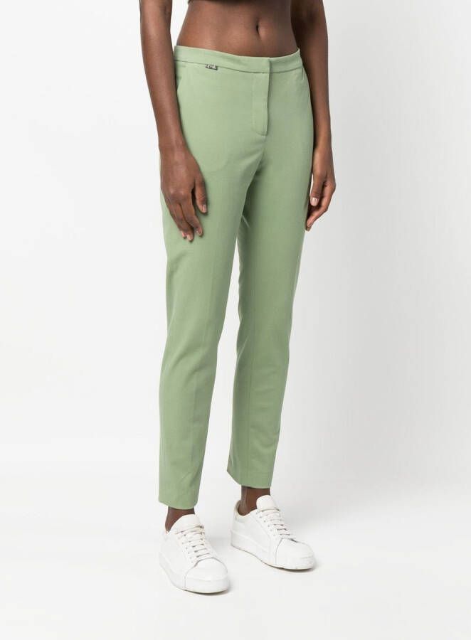 Le Tricot Perugia Broek met toelopende pijpen Groen