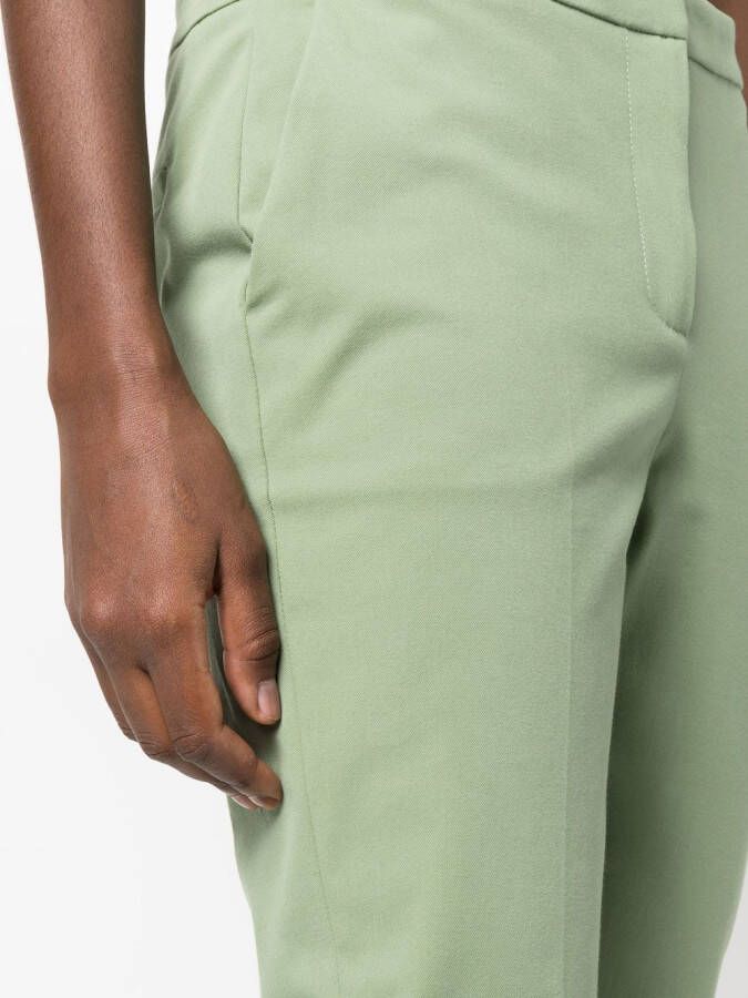 Le Tricot Perugia Broek met toelopende pijpen Groen