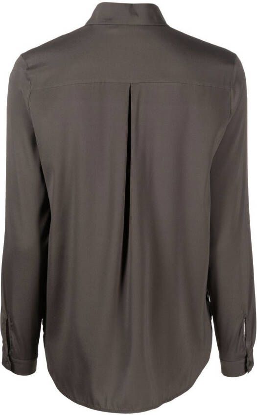 Le Tricot Perugia Button-up blouse Oranje