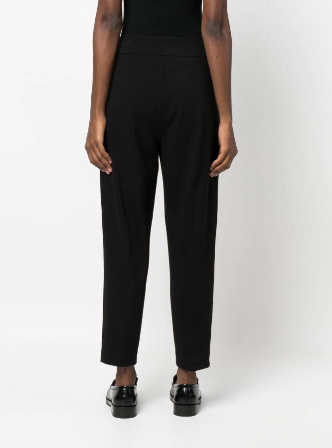 Le Tricot Perugia Cropped broek Zwart