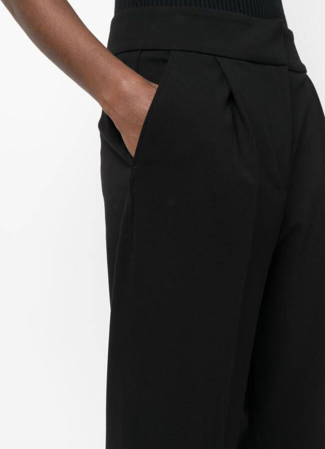 Le Tricot Perugia Cropped broek Zwart