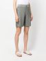 Le Tricot Perugia Shorts met trekkoordtaille Groen - Thumbnail 3