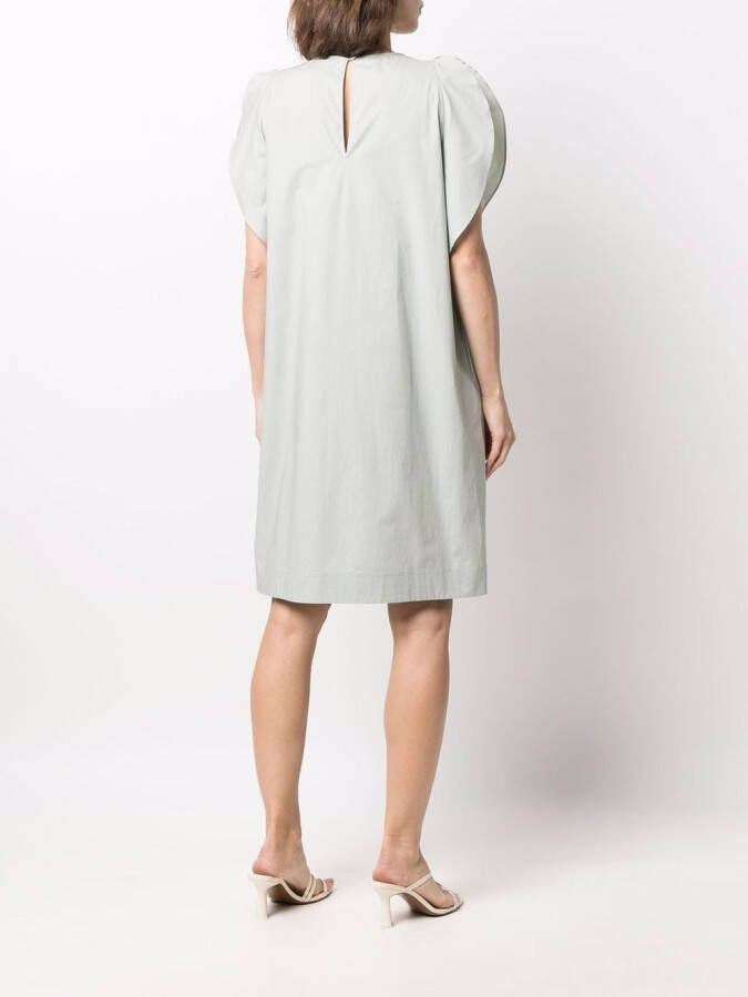 Le Tricot Perugia Mini-jurk met ruches Groen