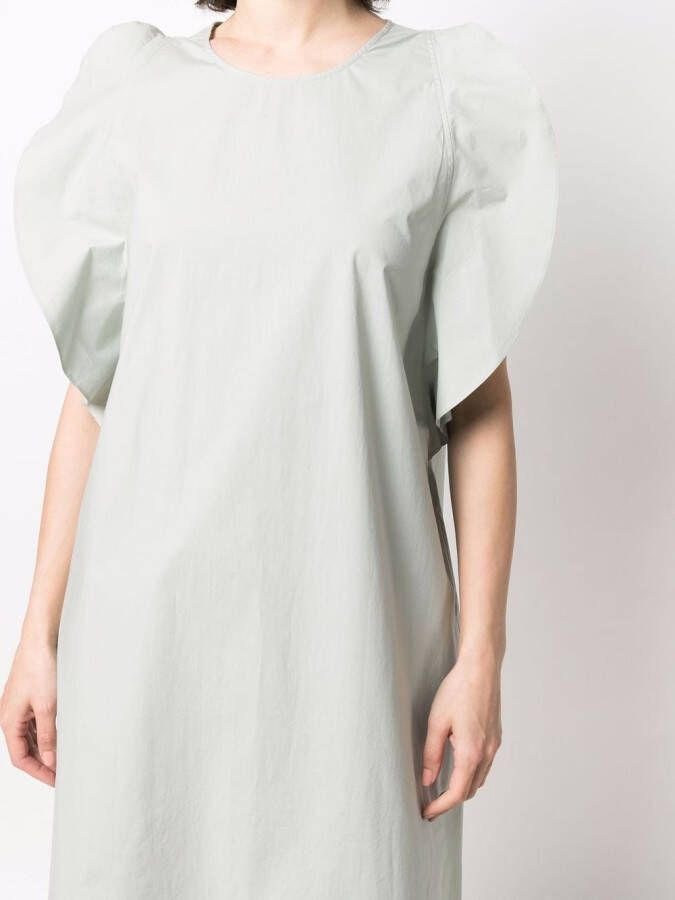 Le Tricot Perugia Mini-jurk met ruches Groen