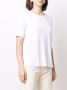 Le Tricot Perugia T-shirt met diepe ronde hals Wit - Thumbnail 3