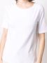 Le Tricot Perugia T-shirt met diepe ronde hals Wit - Thumbnail 5