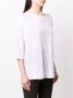 Le Tricot Perugia T-shirt met ronde hals Wit - Thumbnail 3