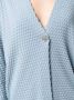 Le Tricot Perugia Vest met knopen Blauw - Thumbnail 5