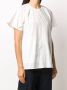 Lee Mathews T-shirt met knoopsluiting Wit - Thumbnail 3
