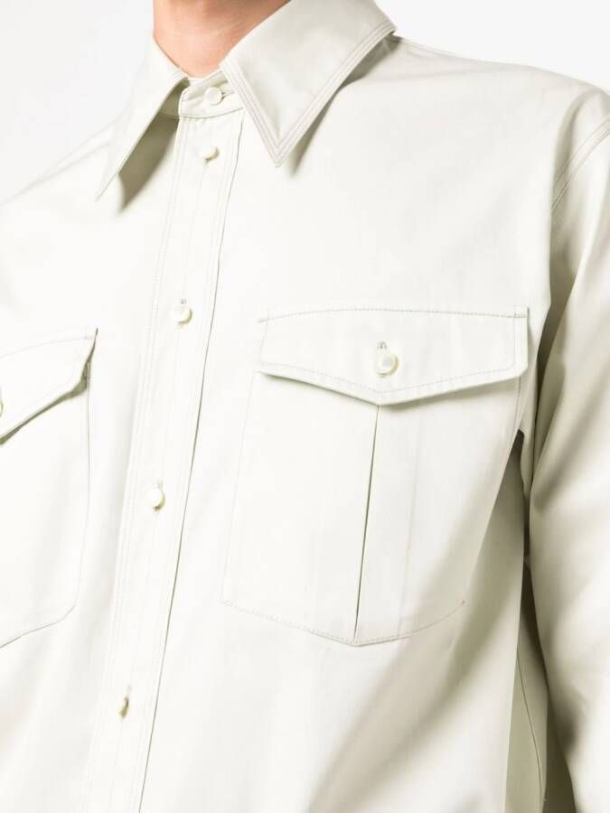 LEMAIRE Overhemd met borstzak Grijs