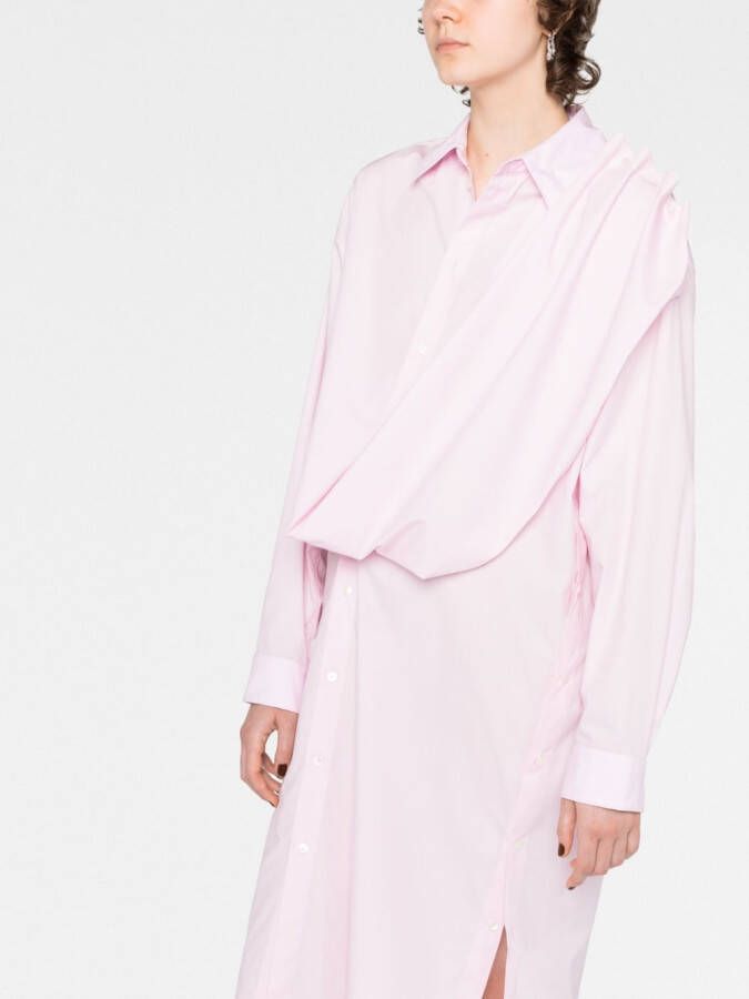 LEMAIRE Katoenen blousejurk Roze