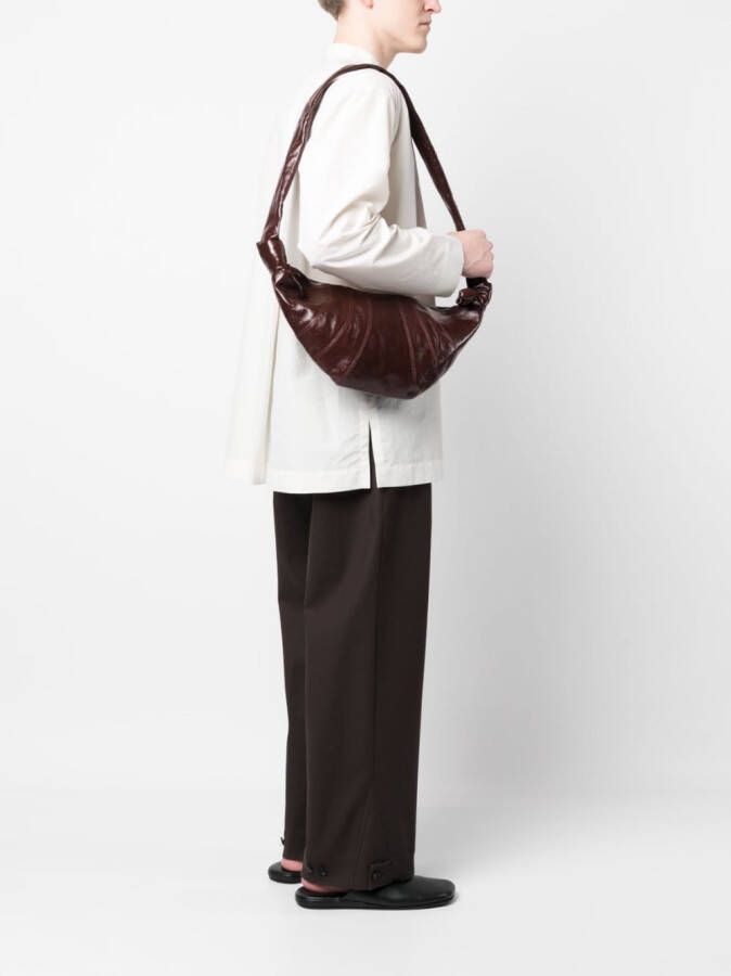 LEMAIRE Croissant medium schoudertas Bruin