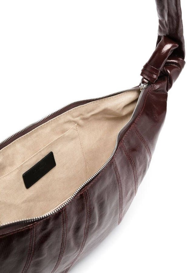 LEMAIRE Croissant medium schoudertas Bruin