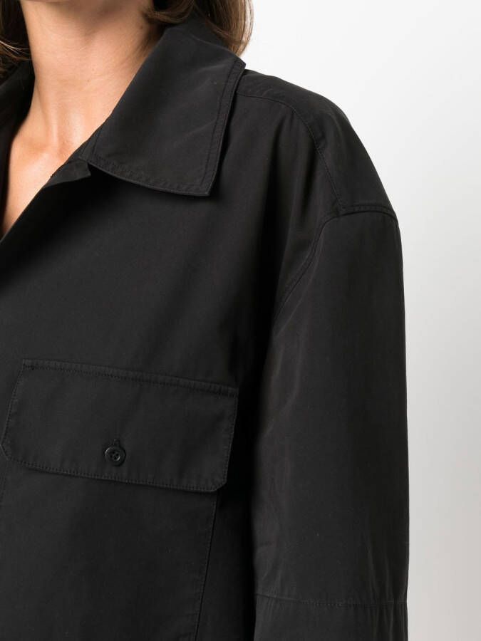 LEMAIRE Flared blouse Zwart