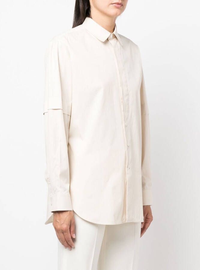 LEMAIRE Katoenen blouse Beige