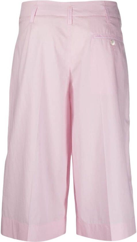 LEMAIRE Knielange shorts Roze