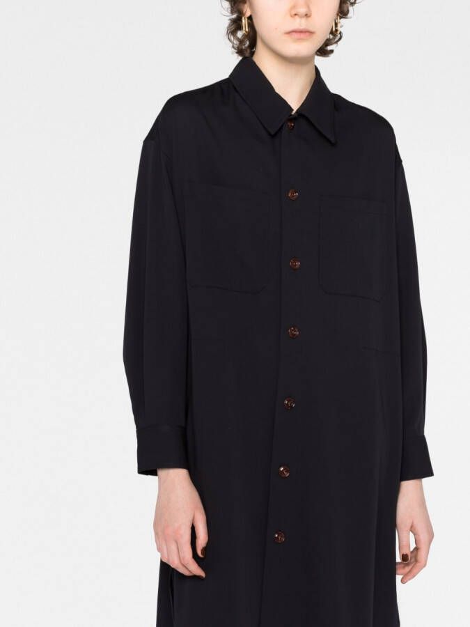 LEMAIRE Blousejurk met lange mouwen Blauw