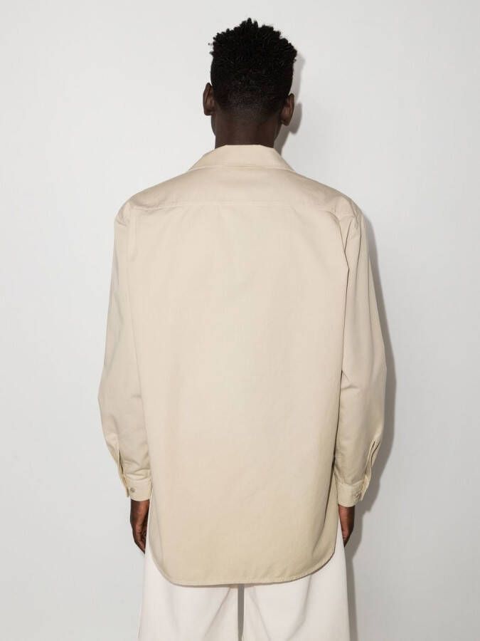 LEMAIRE Overhemd met klepzak Beige