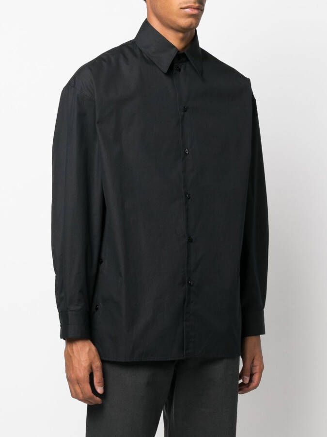 LEMAIRE Oversized overhemd Zwart