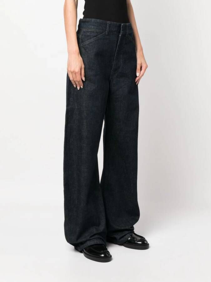 LEMAIRE Jeans met wijde pijpen Blauw