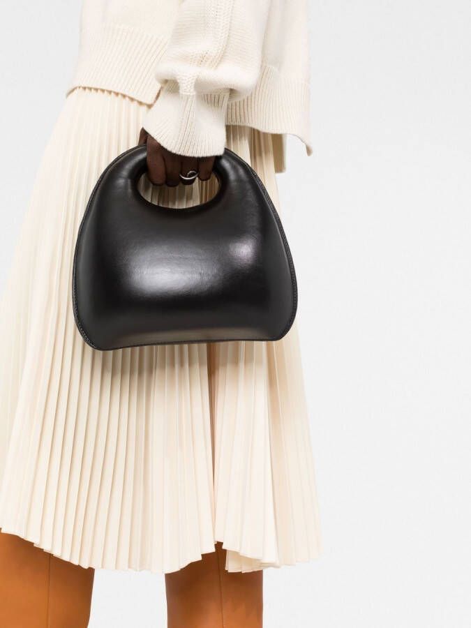 LEMAIRE Shopper met gelakte afwerking Zwart
