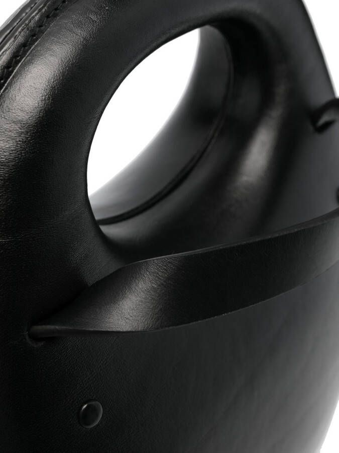 LEMAIRE Shopper met gelakte afwerking Zwart