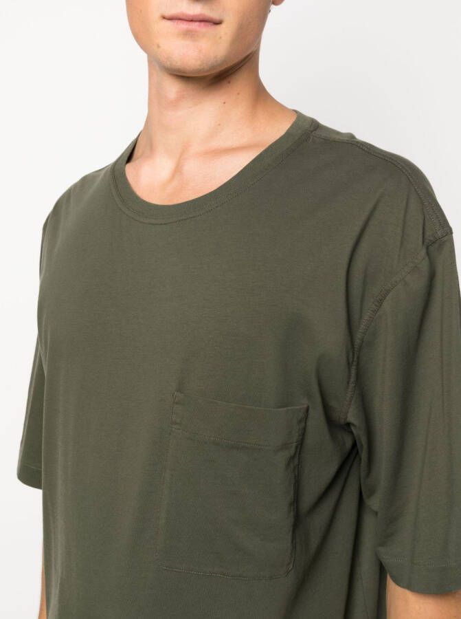 LEMAIRE T-shirt met borstzak Groen
